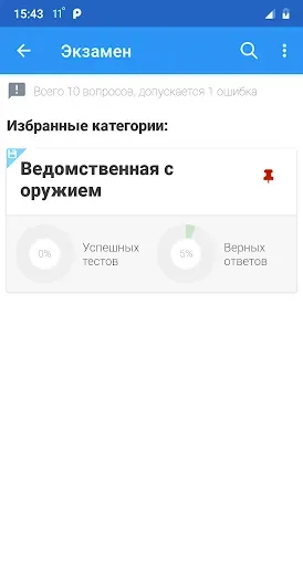 Скриншот 8 — Ведомственная охрана тесты