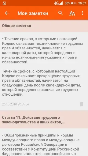 Скриншот 7 — Трудовой кодекс