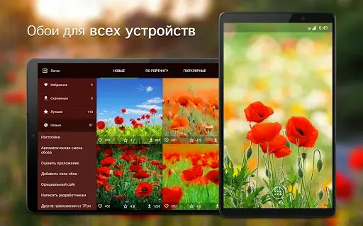 Скриншот 5 — Обои с маками | Маки от 7Fon