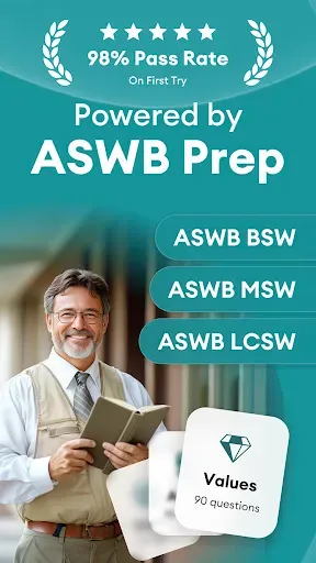 Скриншот 1 — ASWB Exam Prep Practice 2026