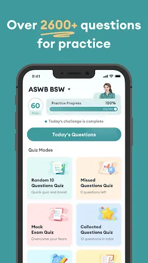 Скриншот 2 — ASWB Exam Prep Practice 2026