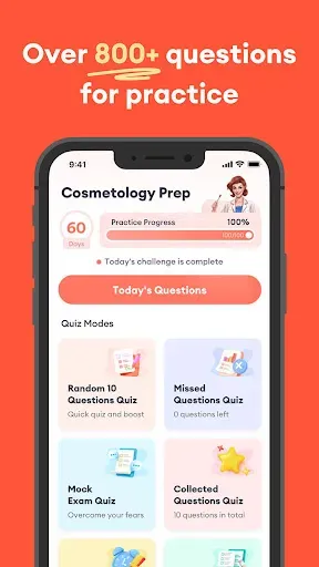 Скриншот 1 — Cosmetology Exam Practice 2026