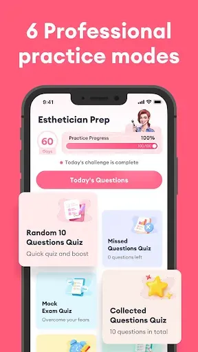 Скриншот 6 — Esthetician Exam Practice 2026