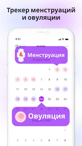 Скриншот 2 — Овуляция Tracker - Premom