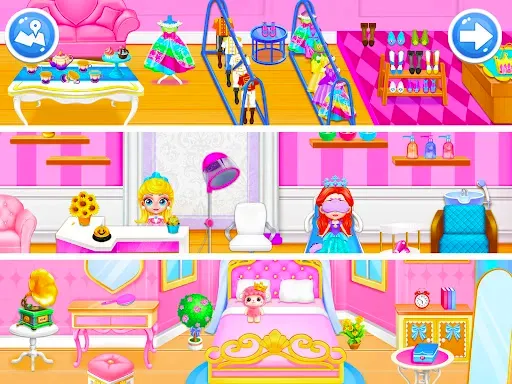 Скриншот 1 — Princess Town Doll House Games