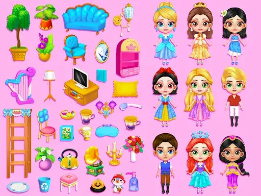Скриншот 4 — Princess Town Doll House Games