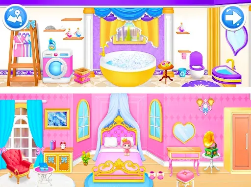 Скриншот 5 — Princess Town Doll House Games