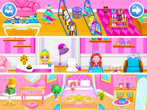 Скриншот 7 — Princess Town Doll House Games