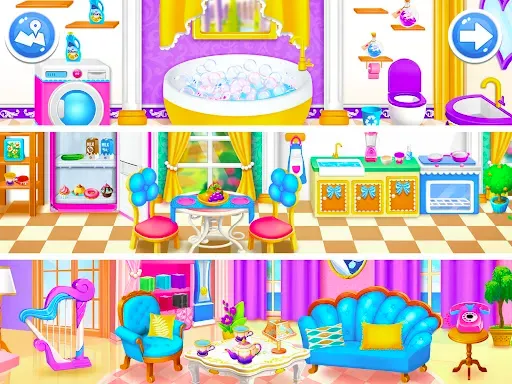 Скриншот 8 — Princess Town Doll House Games