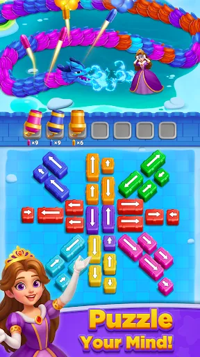 Скриншот 4 — Princess Rescue: Цветной Пазл