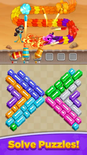 Скриншот 5 — Princess Rescue: Цветной Пазл