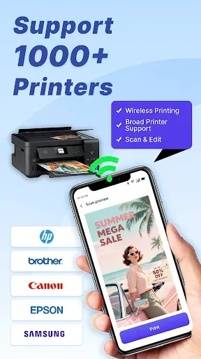 Скриншот 1 — Smart Printer: Scan, Print All