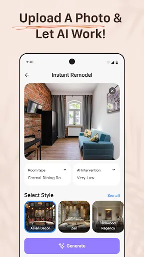 Скриншот 2 — AI Remodel - Interior Design