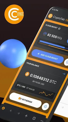 Скриншот 1 — CryptoTab Browser Pro Level