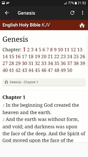 Скриншот 3 — King James Audio Bible - Pro