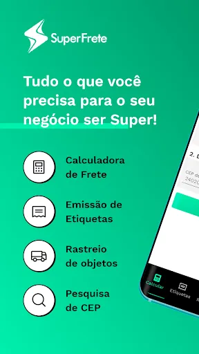 Скриншот 1 — SuperFrete: Calcular Correios