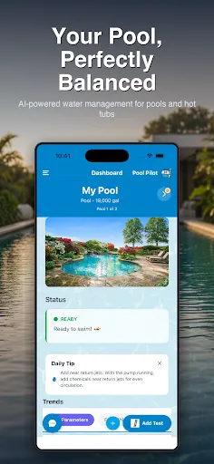 Скриншот 1 — Pool Pilot - Pool & Spa Care