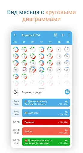 Скриншот 6 — Sectograph - Планировщик дня