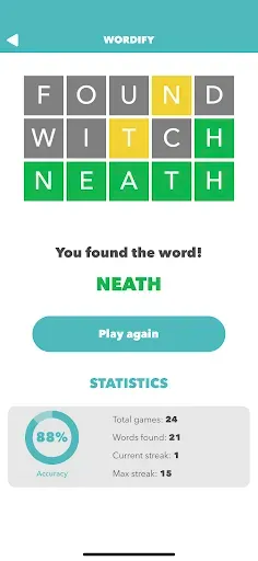 Скриншот 3 — Wordify - Word Challenge