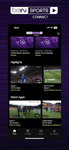 Скриншот 2 — beIN SPORTS CONNECT