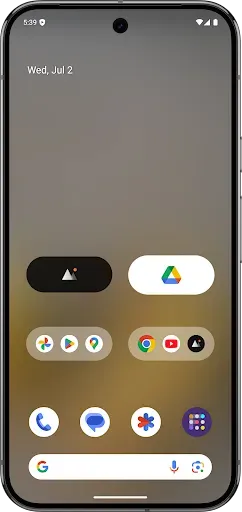 Скриншот 1 — Folder Widget - Large Folders