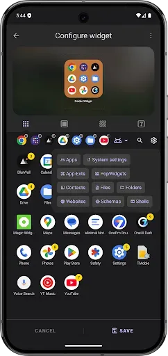 Скриншот 4 — Folder Widget - Large Folders