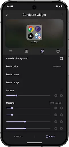 Скриншот 6 — Folder Widget - Large Folders