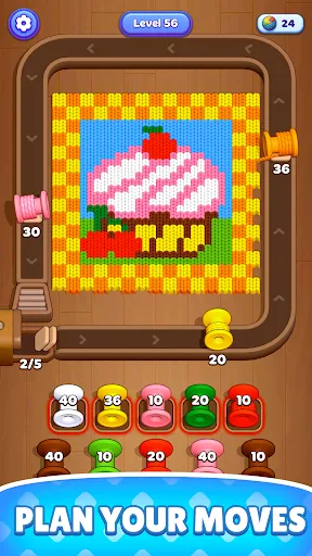 Скриншот 1 — Woolloop! Color Puzzle