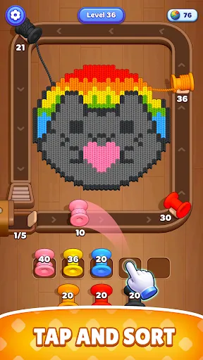 Скриншот 5 — Woolloop! Color Puzzle