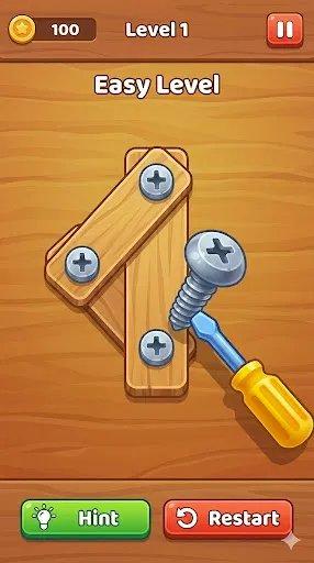 Скриншот 1 — Super Screw: Bolts Off Puzzle
