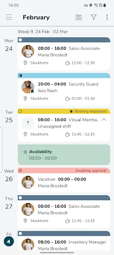 Скриншот 2 — Quinyx Mobile