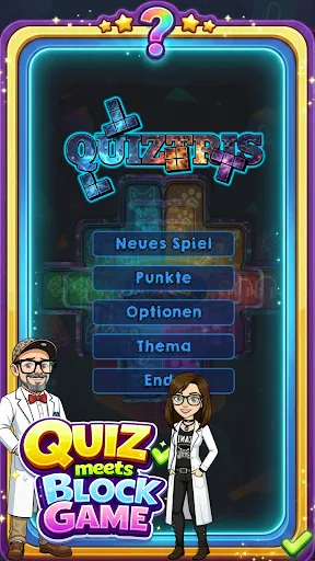 Скриншот 2 — Quiztris: Quiz & Block Puzzle