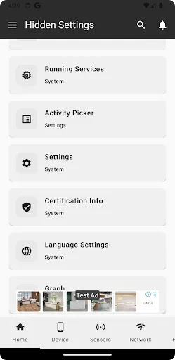 Скриншот 7 — Hidden Android settings