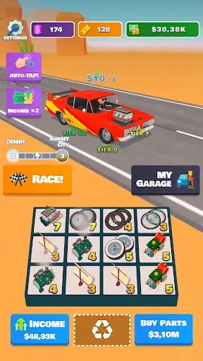 Скриншот 2 — Idle Racer — 3D машины и гонки