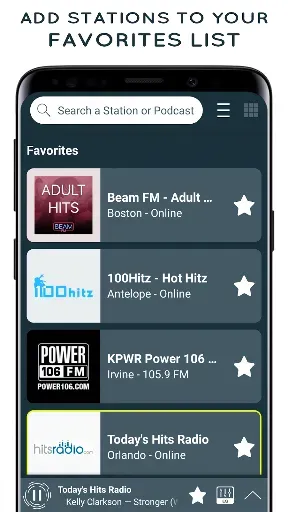 Скриншот 3 — Radio USA - Live Radio FM / AM