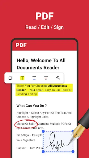 Скриншот 2 — All Document Reader: PDF/Word