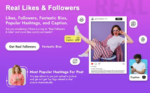 Скриншот 1 — Get Real Followers & Likes