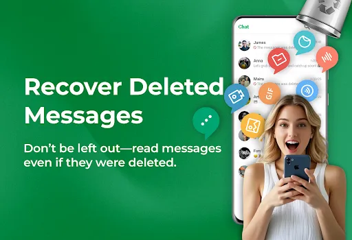 Скриншот 1 — Recover Deleted Messages App