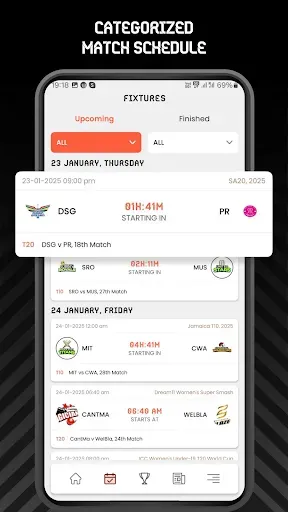 Скриншот 2 — Red White Cricket Live Line