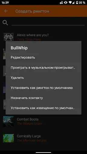 Скриншот 4 — Mузыка на звонок