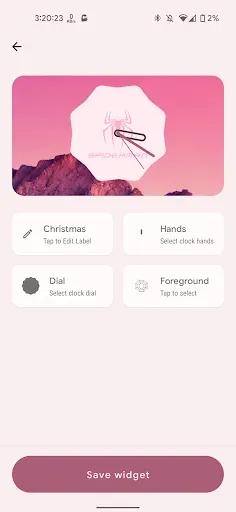 Скриншот 4 — Clock Widget (Material You)