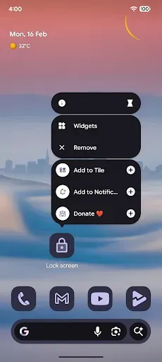 Скриншот 1 — One Click Lock Screen