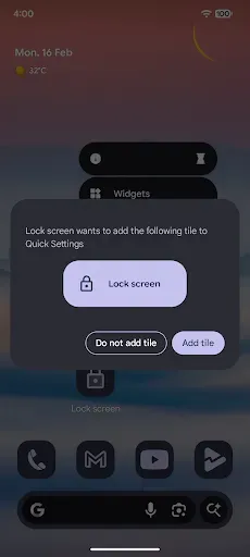 Скриншот 2 — One Click Lock Screen