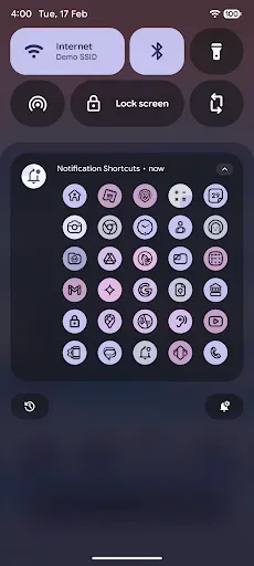 Скриншот 1 — Notification Shortcuts