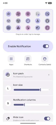 Скриншот 2 — Notification Shortcuts