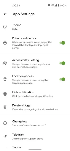 Скриншот 5 — Privacy Dashboard