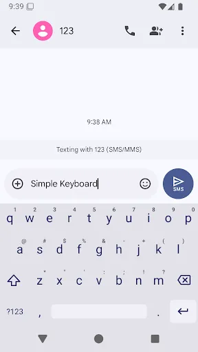 Скриншот 1 — Simple Keyboard