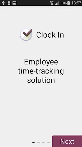 Скриншот 1 — ClockIn - Employee tracking