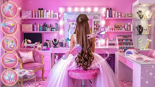 Скриншот 1 — Hair Salon and Dress Up Girl