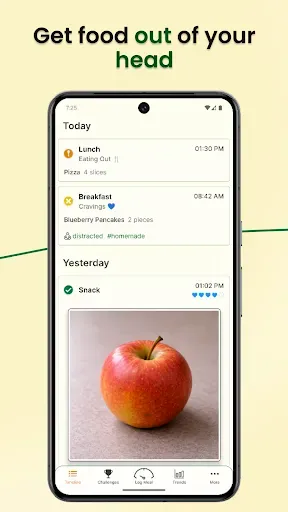 Скриншот 1 — Eating Buddy: Food Diary